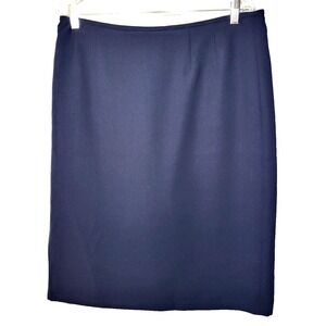 NWOT Jones Studio Separates Blue Pencil‎ Skirt Rear Hidden Zipper Size 14 Career
